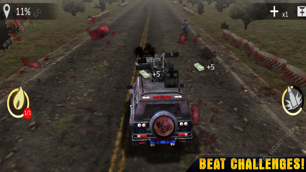 死亡赛车僵尸射击游戏官方最新版（Death racing Zombie Shoot）图1: