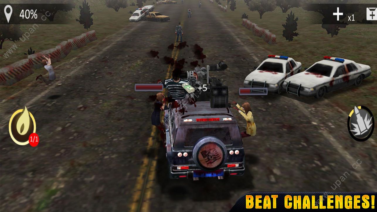 死亡赛车僵尸射击游戏官方最新版（Death racing Zombie Shoot）图2: