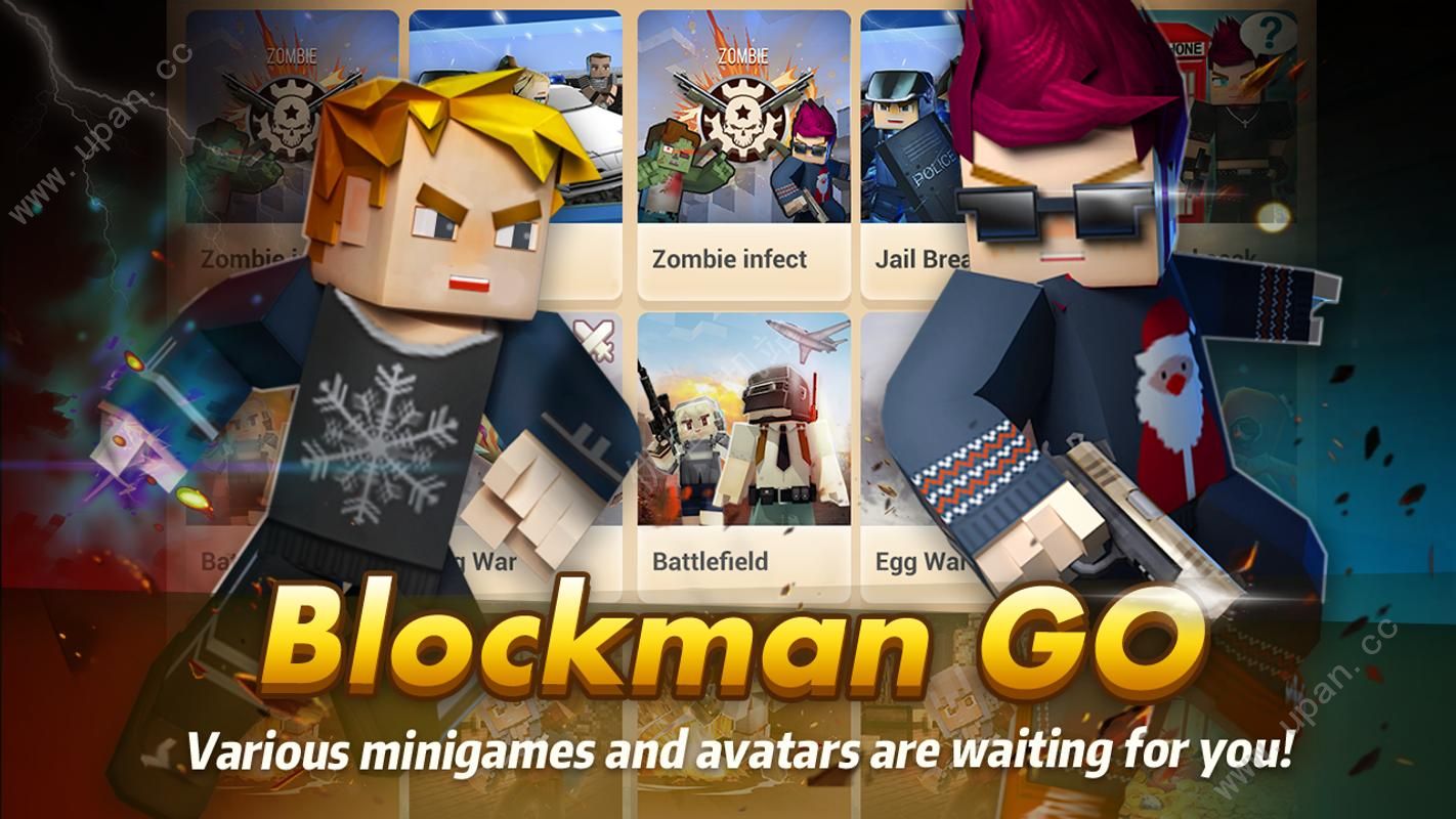 来吧方块侠英雄全解锁安卓版下载（Blockman GO）图1: