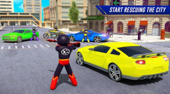 火柴人摩托车超级英雄游戏最新版图片1