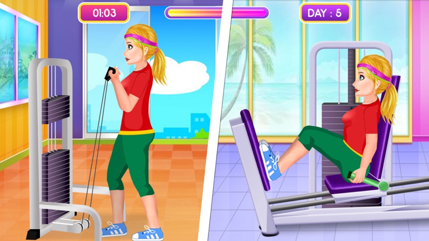 健身女孩健身操游戏安卓版图2: