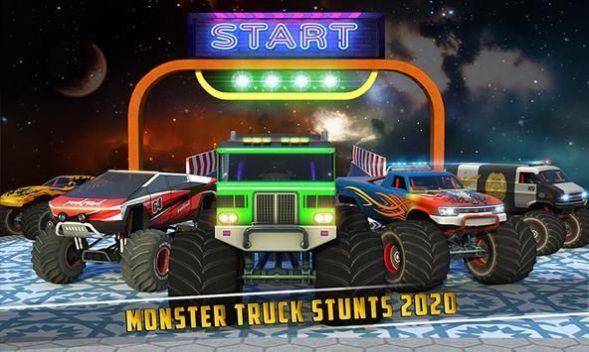 怪物卡车巨型坡道特技游戏安卓版图1: