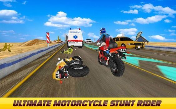 摩托车攻击赛车比赛游戏中文版图2: