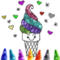 冰淇淋闪粉着色游戏安卓版 v1.0