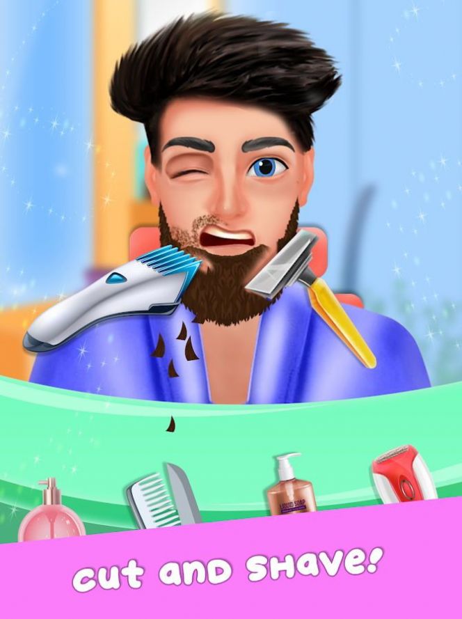 刮胡子理发模拟游戏最新版(Barber Shop)图2: