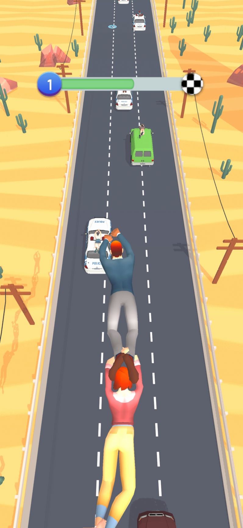 公路车顶逃生3D游戏最新版图1: