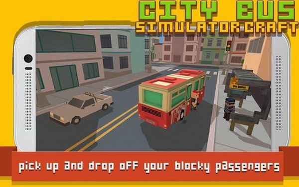 方块城市公交车游戏图1