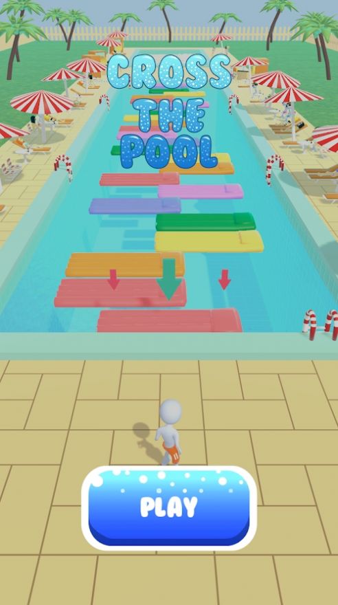 穿过游泳池游戏图1