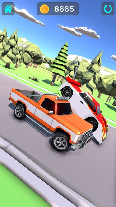 汽车真实比赛的崩溃3D游戏图1