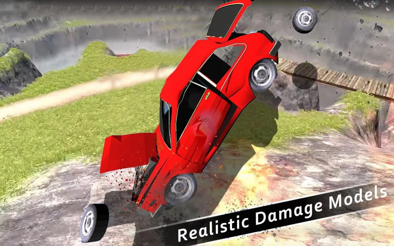 汽车碰撞飞跃峡谷游戏安卓版图3: