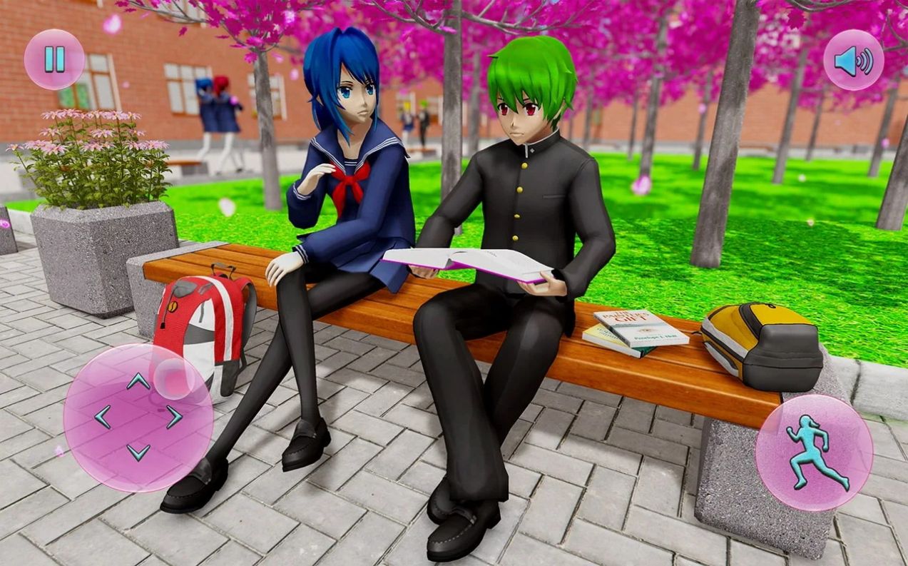 动漫校园女孩模拟器游戏手机版（Anime School Life Sim）图片1