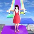 动漫女高中生跑酷3D游戏