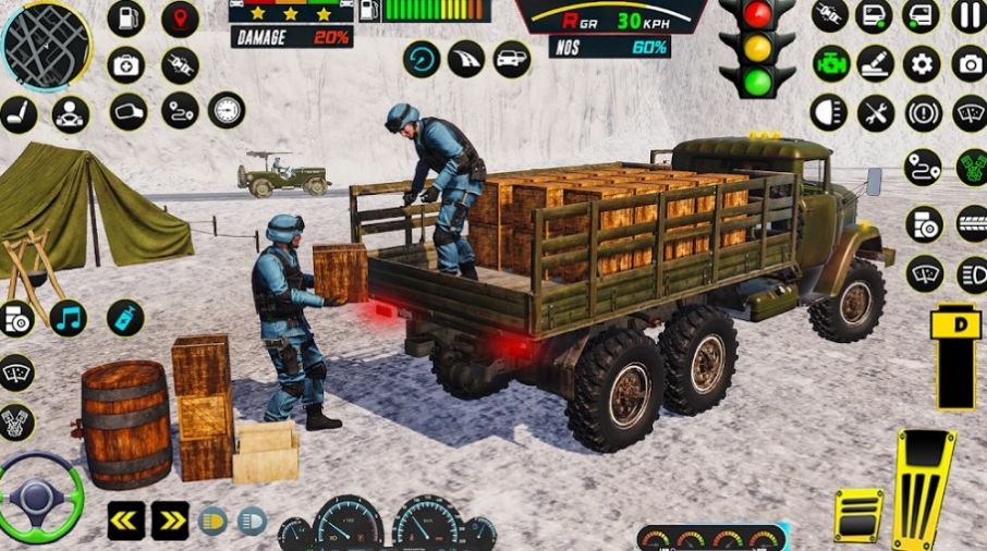 陆军卡车物资运输模拟器游戏下载最新版图1: